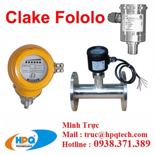 Đại lý Clake Fololo tại Việt Nam | thiết bị đo áp suất Fololo | Cảm biến mức Clake Fololo